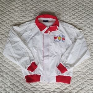 Vintage US Open '92 CBS Sports Jacket White/Red L